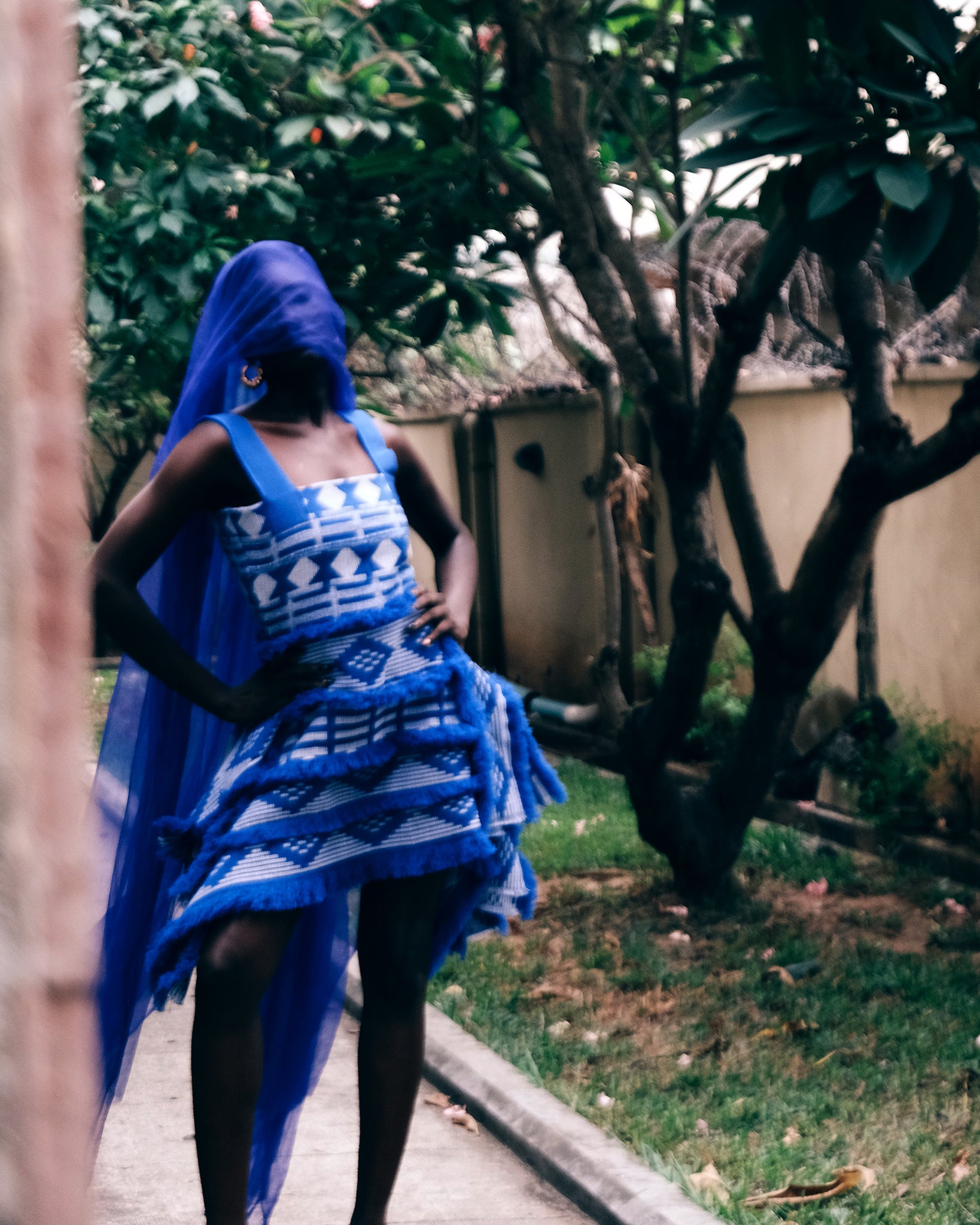 ACHEBE DRESS (blue) - Hertunba