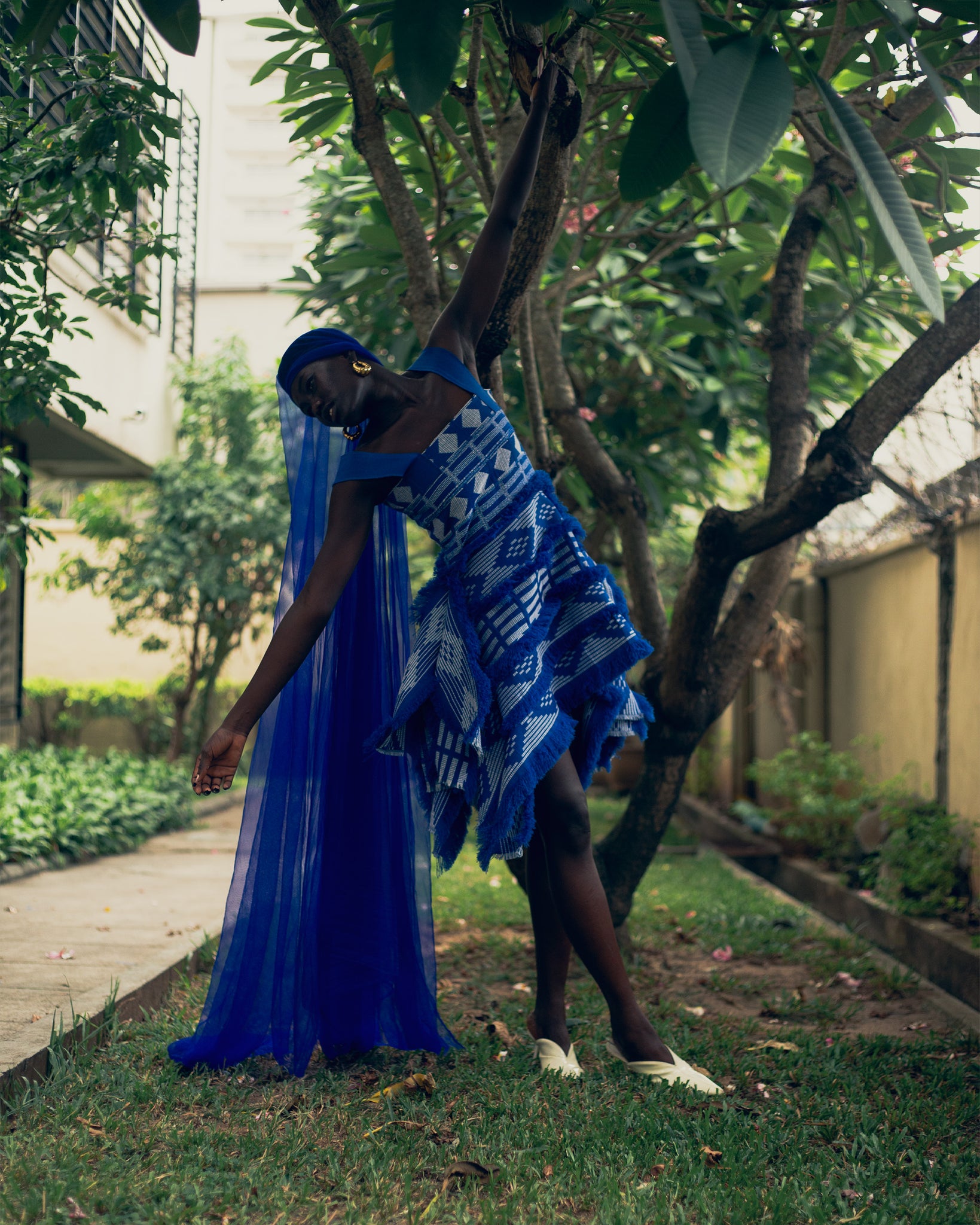 ACHEBE DRESS (blue) - Hertunba